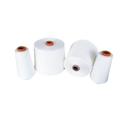 Многоцветные Ne20/1 Ring Siro Compact Spun Yarn Raw White для ткачества и вязания GRS