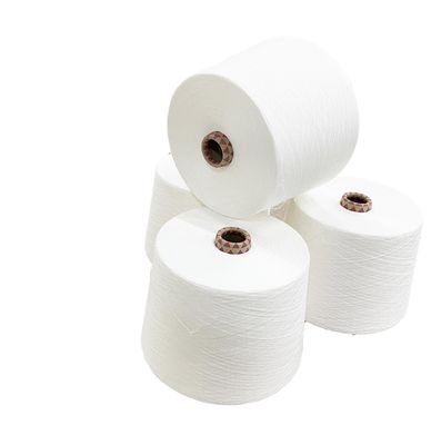 SIRO COMPACT SPUN Ne30/1 100% переработанная полиэстерная белая пряжа для ткачества и вязания