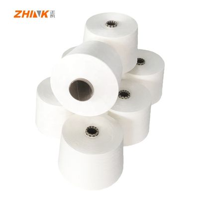 80% полиэстер/лензинговый модальный NE40S/1 Siro Compact Spun Yarn для вязания сырой белый