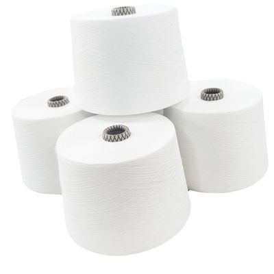 80% переработанный полиэстер 20% вискозная смесь NE 20/1 Siro Spun Weaving Yarn Cone для тени для футболки