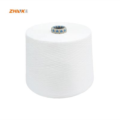 Строгая белая Ne 36/1 Ring Spun Вискозная пряжа для ткачества / вязания