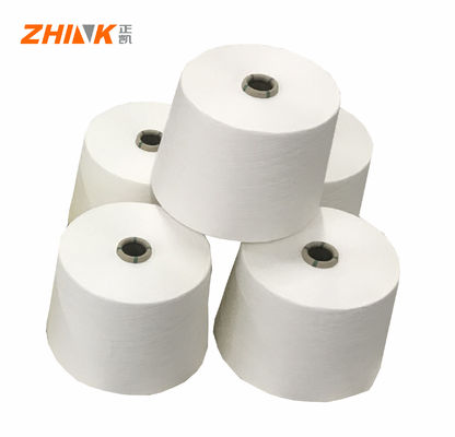 Нить CSY из полиэстера вискозы 65/35 Ne18 40D Lycra Spandex Core Slub Yarn для джинсовых тканей