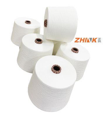 Смешанная пряжа PV 80% полиэстер 20% вискоза Ne16s 40D Spandex Core Spun Yarn