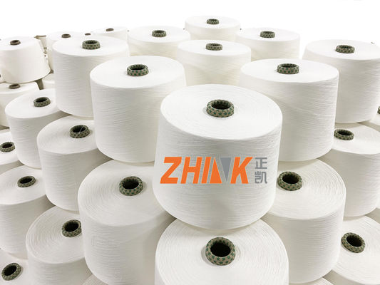 Смешанная пряжа PV 80% полиэстер 20% вискоза Ne16s 40D Spandex Core Spun Yarn